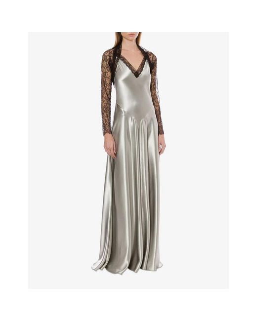 Alberta Ferretti Gray Gowns