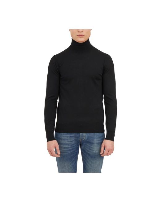 Knitwear > turtlenecks Paolo Pecora pour homme en coloris Black