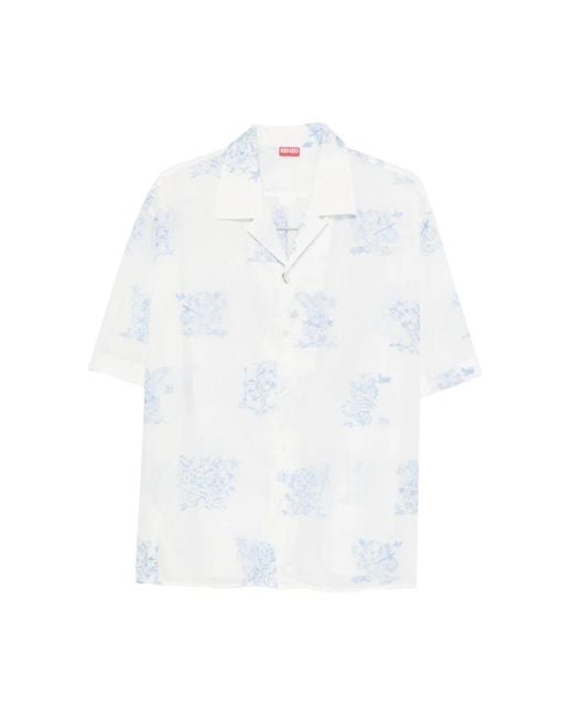 KENZO White Short Sleeve Shirts for men