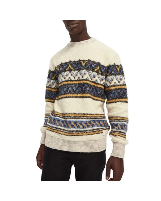 Scotch & Soda Natural Round-Neck Knitwear for men