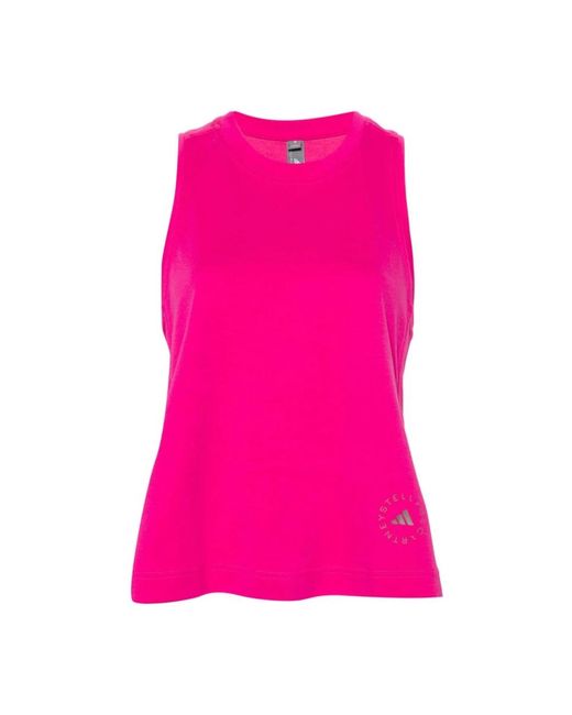 Adidas Pink Sleeveless Tops