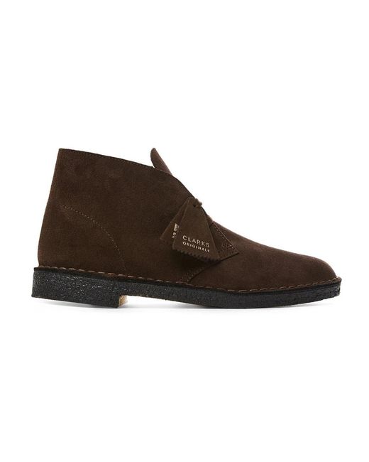 Clarks Brown Lace-Up Boots for men