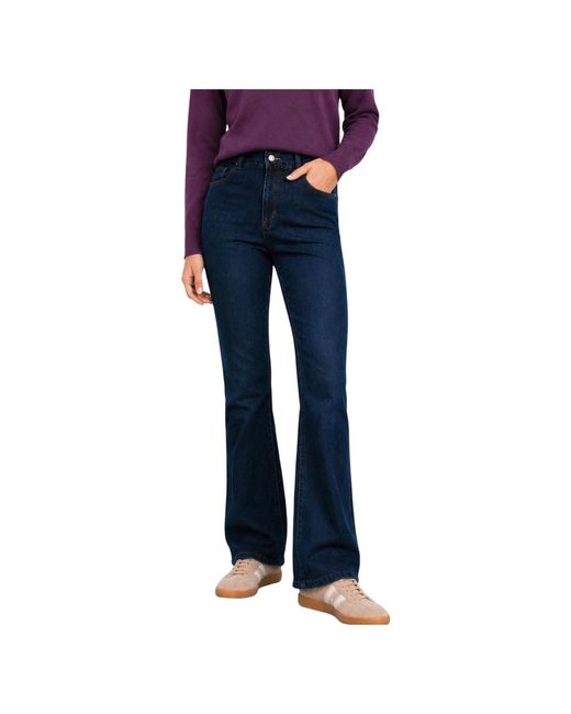 Kocca Jeans ,Blauw ,Flared Jeans in het Blue