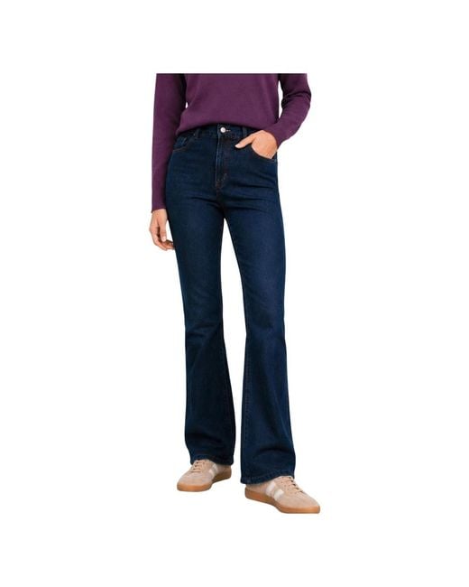 Kocca Jeans ,Blauw ,Flared Jeans in het Blue
