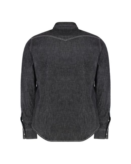 Moorer Gray Denim Shirts for men