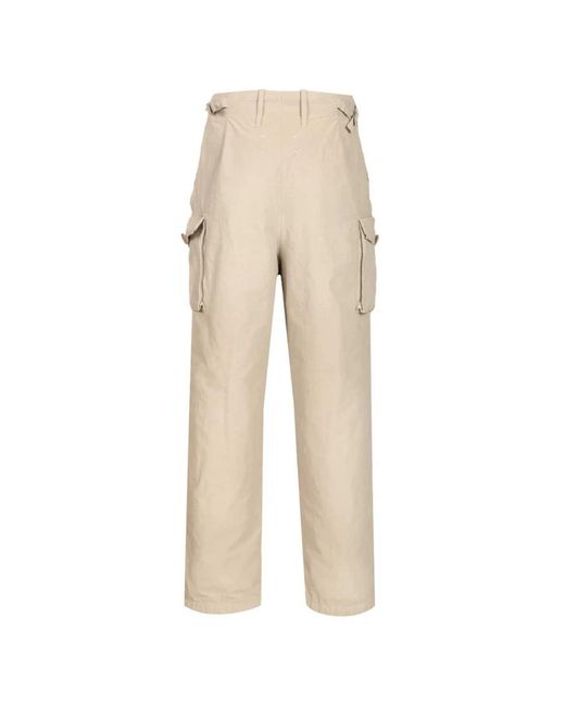 Maison Margiela Natural Wide Trousers for men