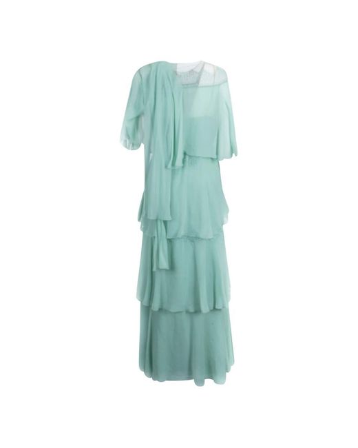 Alberta Ferretti Green Party Dresses