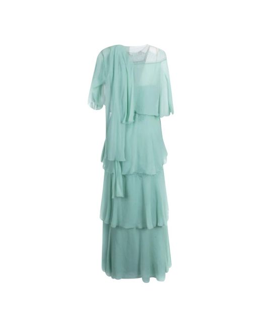 Alberta Ferretti Maxi Dresses in het Green