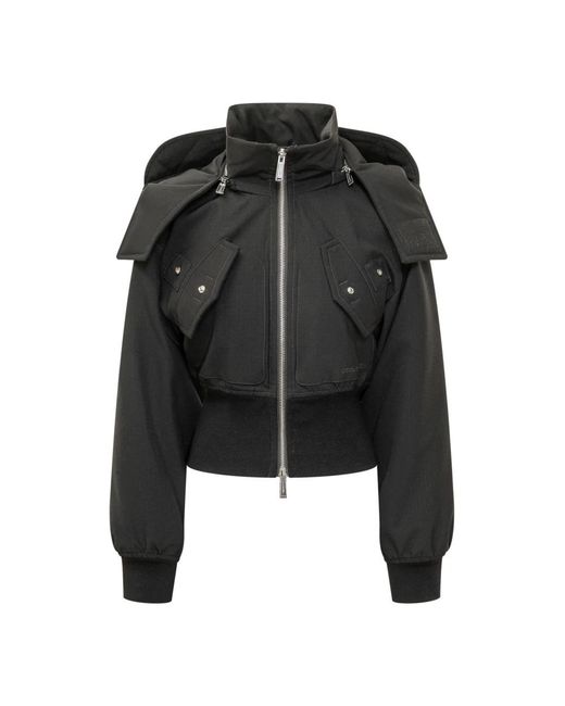 DSquared² Wool Mini Puffer in het Black