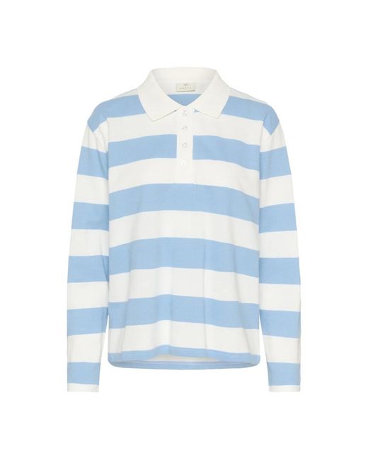 Polo Shirts Kaffe de color Blue