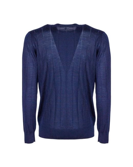 Eleventy Blue Round-Neck Knitwear for men