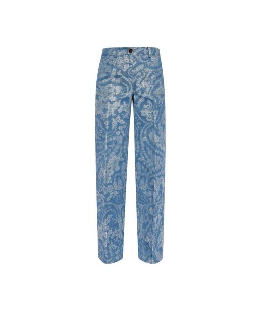Etro Blue Straight Fit Jeans