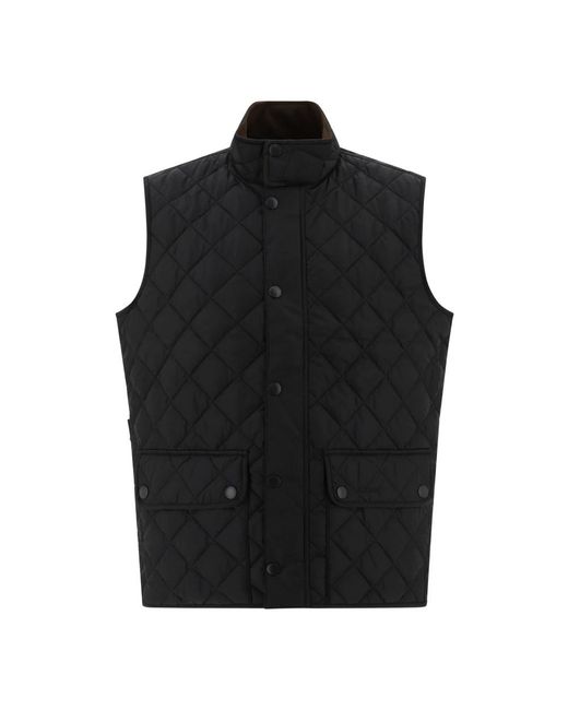 Barbour Jassen ,Zwart ,Leer New Lowerdale Gilet in het Black voor heren