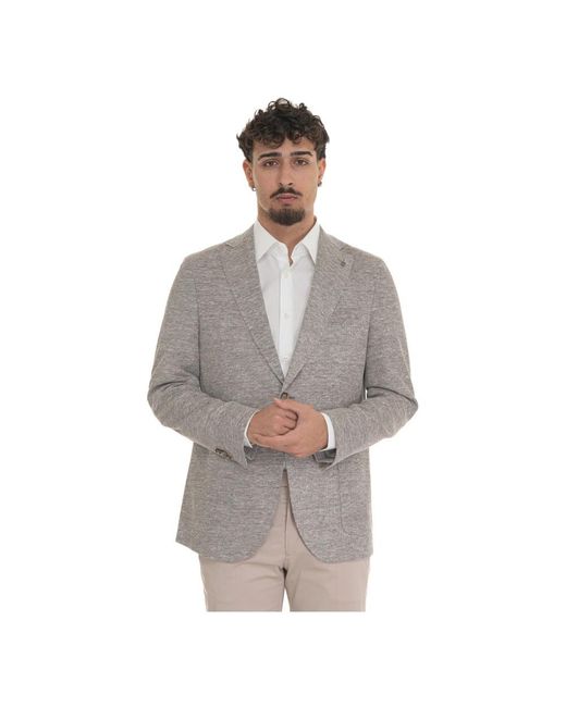 Paoloni Gray Blazers for men