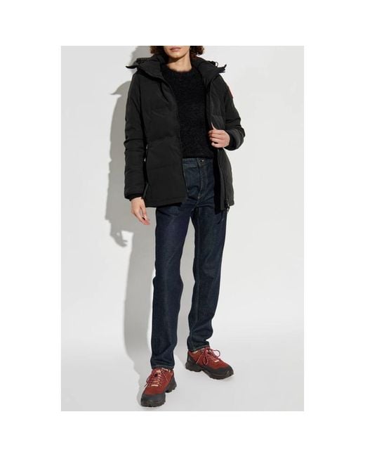 Canada Goose Jassen ,Zwart ,Leer Chelsea Down Jacket in het Black