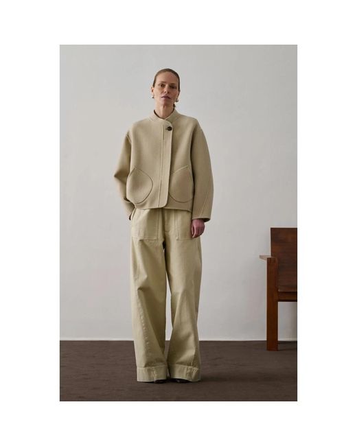 Soeur Jassen ,Wol Windsor Jas in het Natural