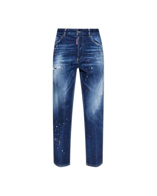 DSquared² Jeans ,Blauw ,Katoen Jeans Boston in het Blue