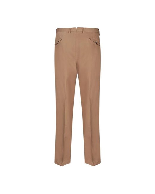 Trousers > slim-fit trousers Dell'Oglio pour homme en coloris Brown