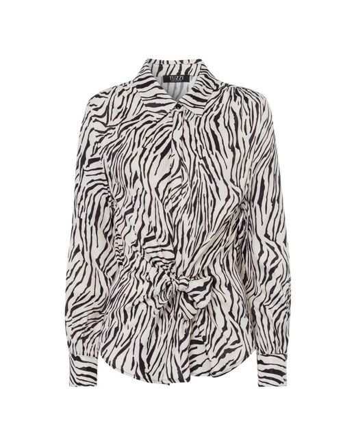 Tuzzi Black Elegante Bluse Mit Knotendetail