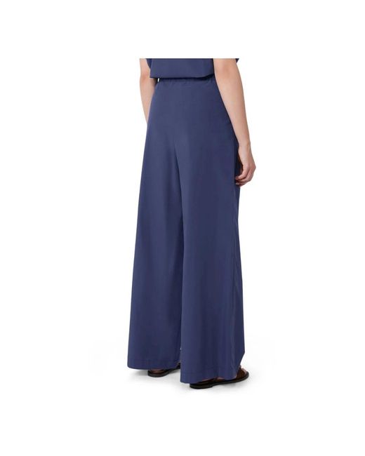 Max Mara Blue Wide Trousers