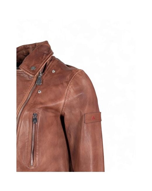 Peuterey Brown Leather Jackets