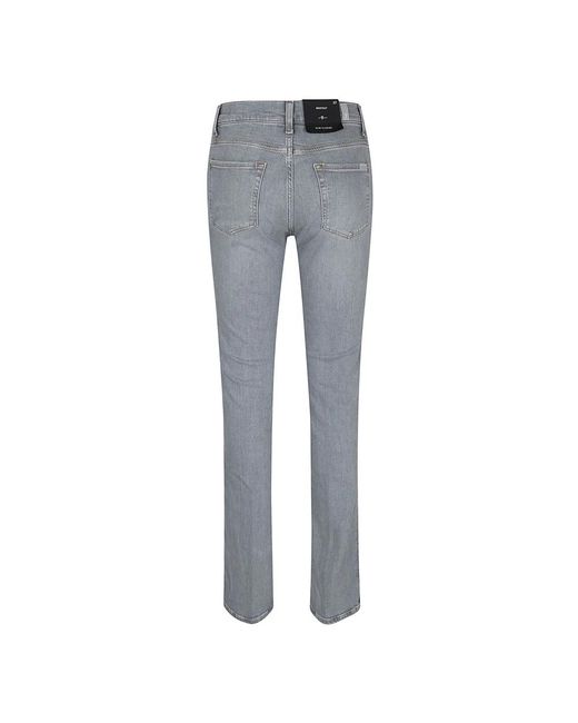 7 For All Mankind Gray Boot-Cut Jeans