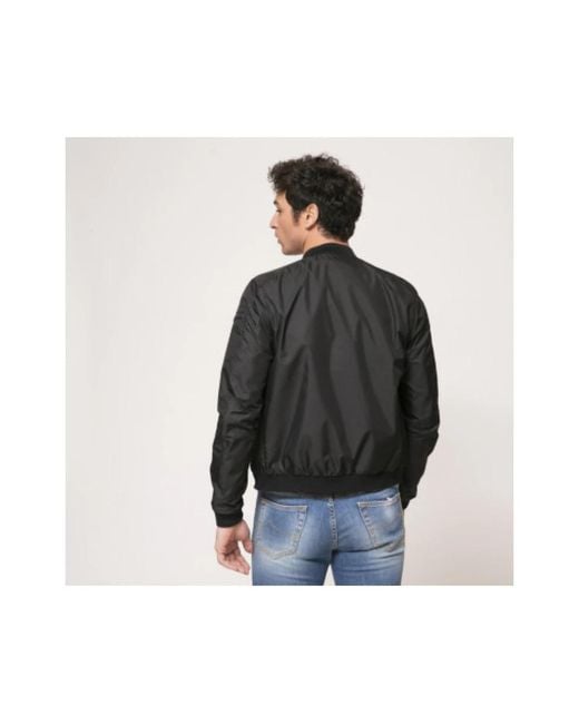 Moorer Jassen ,Zwart ,Polyester Bomberjack in het Black voor heren