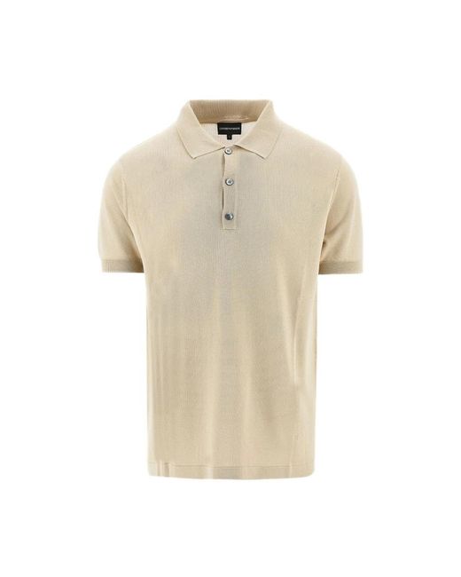 Emporio Armani Natural Polo Shirts for men