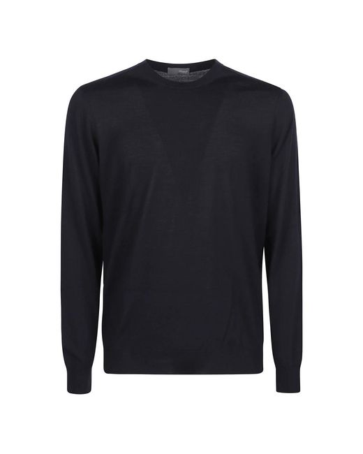 Drumohr Blue Round-Neck Knitwear for men