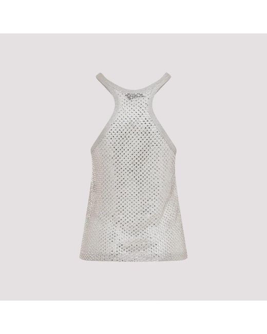 Tom Ford Gray Champagner lurex stricktop