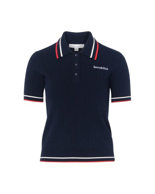 Tops > polo shirts Sporty & Rich en coloris Blue