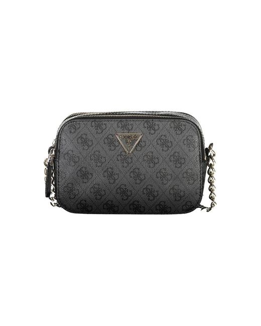 Guess Black Schwarze Handtasche Mit Kettenriemen