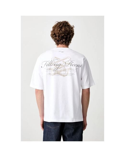 Filling Pieces Bridge The Gap Boxy Tee in het White voor heren