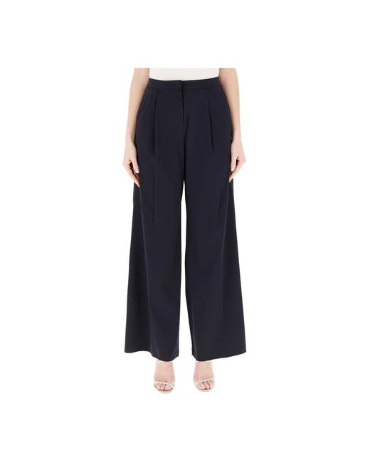 Wide Trousers Max Mara de color Blue