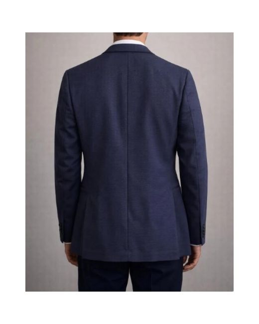 Bharnaba Kostuums ,Blauw ,Leer Gks 102.Blu Single-Breasted Jacket in het Blue voor heren