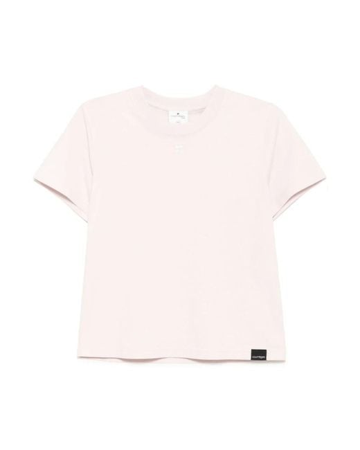 Courreges T-Shirts in het Pink