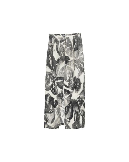 Alysi Gray Midi Skirts