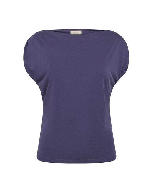 Mos Mosh Overhemden ,Blauw ,Blouses in het Purple