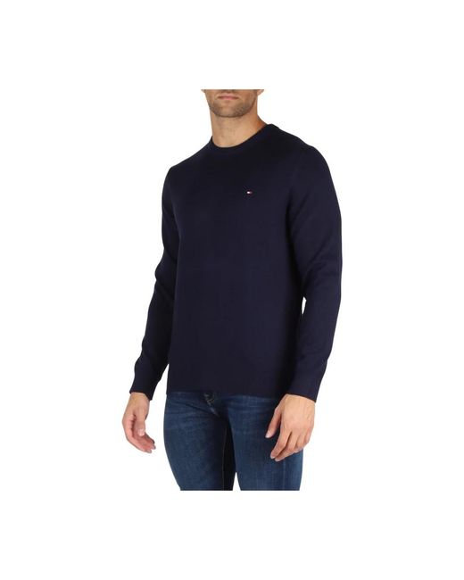 Tommy Hilfiger Blue Round-Neck Knitwear for men