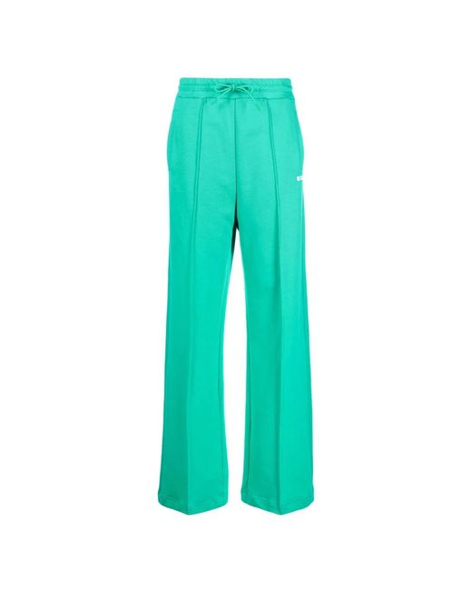 MSGM Wide Trousers in het Green