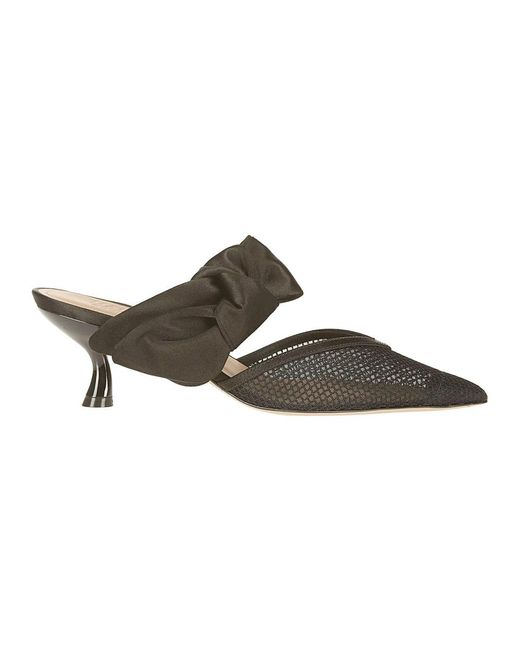 Malone Souliers Brown Heeled Mules