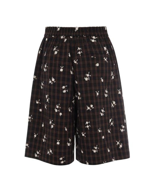 Ganni Black Casual Shorts