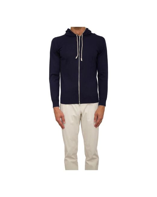 Eleventy Zip-Throughs in het Blue voor heren