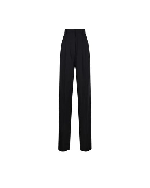 Sportmax Black Straight Trousers