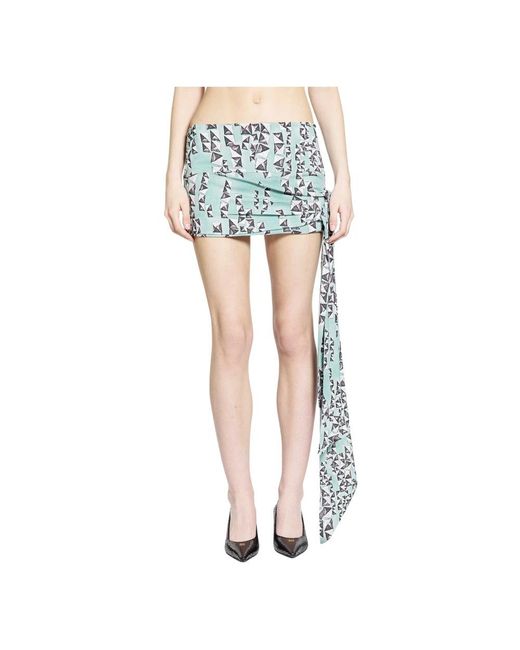 KNWLS Blue Short Skirts
