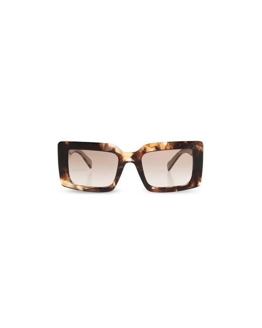 Prada D01S Zonnebril in het Brown