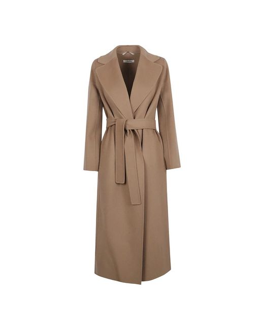 Max Mara Brown Belted Coats