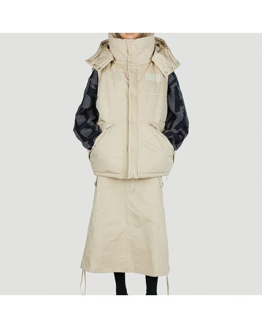 Marc Jacobs Jassen ,Polyester Oversized Puffer Gilet in het Natural