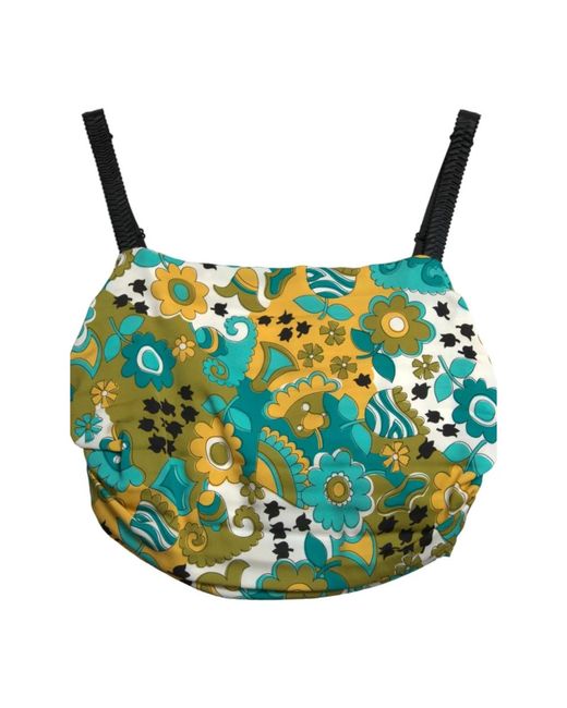 Dolce & Gabbana Green Sleeveless Tops