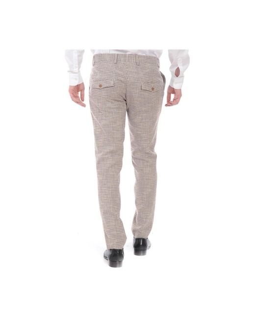 Daniele Alessandrini Gray Slim-Fit Trousers for men